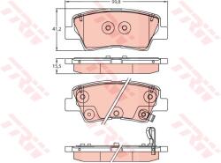 TRW Set Placute Frana, Frana Disc Gdb2242 Kia Stonic (GDB2242)