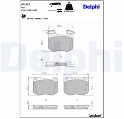 DELPHI Set Placute Frana, Frana Disc Lp3927 Mercedes-Benz Glc