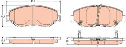 TRW Set Placute Frana, Frana Disc Gdb3627 Honda Cr-V Ii