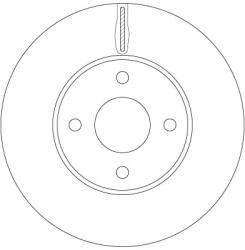 TRW Disc Frana Df6520 Ford Fiesta V