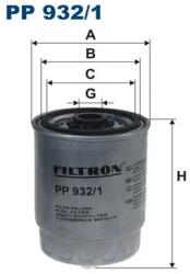 FILTRON Filtru Combustibil Pp932/1 Volvo S60 I/S80 I/V70 Ii/Xc70 I Cross Country/Xc90 I