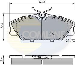 COMLINE Set Placute Frana, Frana Disc Cbp0526 Renault Clio Ii/Laguna I/Megane/Megane I