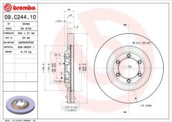 BREMBO Disc Frana 09. C244.10 Chevrolet Colorado Crew Cab/Colorado Standard Cab