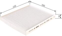 Bosch Filtru, Aer Habitaclu 1987432251 Alfa Romeo Giulietta