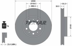 TEXTAR Disc Frana 92066703 Volvo 850/960 Ii/C70 I/S70/S90 I/V70 I/V90 I (92066703)