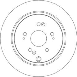 TRW Disc Frana Df7374 Acura Rdx Acura (Gac) Cdx Honda Cr-V Ii/Cr-V Iii/Cr-V Iv (DF7374)
