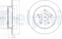 DELPHI Disc Frana Bg4222 Fiat Sedici Mitsubishi L 300 Iii Suzuki Swift Iii/Sx4 (BG4222)