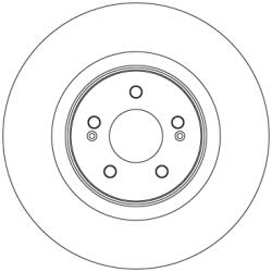 TRW Disc Frana Df6813S Hyundai Ioniq 5/Santa Fe Iv Kia Ev6/Sorento Iv
