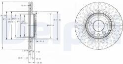 DELPHI Disc Frana Bg3222 Citroën Evasion/Jumpy I Fiat Scudo/Ulysse Peugeot 806/Expert (BG3222)