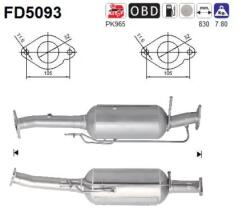 AS Filtru Funingine/Particule, Sist. De Esapament Fd5093 Ford Kuga I