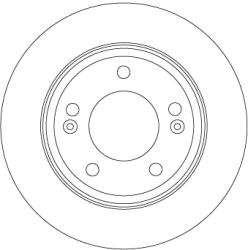 TRW Disc Frana Df6937 Hyundai Creta/Elantra Vi/Elantra Vii/Ioniq/I20 Iii Kia Niro