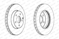 FERODO Disc Frana Ddf1252C Mercedes-Benz E-Class/E-Class T-Model