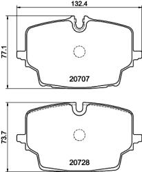 TEXTAR Set Placute Frana, Frana Disc 2070701 Bmw 1/2 Active/X1/X2 Bmw (Brilliance) Ix1