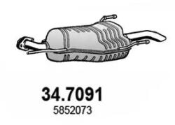 ASSO Toba Esapament Finala 34.7091 Opel Zafira A Vauxhall Zafira A