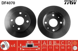 TRW Disc Frana Df4070 Daihatsu Cuore V/Cuore Vi/Cuore Vii/Naked/Opti Ii/Trevis