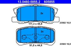 ATE Set Placute Frana, Frana Disc 13.0460-5855.2 Chrysler 200/Sebring Jeep Compass
