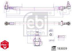 Febi Bilstein Bara Directie Punte Fata 183059 Renault Trucks C/K/T Volvo Fh/Fh Ii/Fh Iii/Fh16