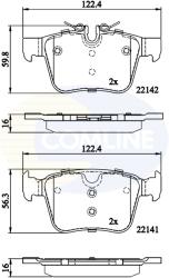COMLINE Set Placute Frana, Frana Disc Cbp02255 Jaguar E-Pace/F-Pace/Xe/Xf Ii Volvo S90 Ii