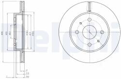 DELPHI Disc Frana Bg4128 Daihatsu Copen/Cuore Vii/Sirion/Yrv Perodua Myvi