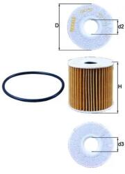MAHLE Filtru Ulei Ox192D Nissan Almera Ii/Almera Tino/Navara/Pick Up/Primera/X-Trail I (OX192D)