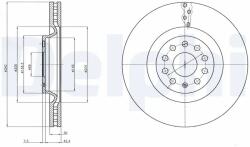 DELPHI Disc Frana Bg9109C Audi A3/A3 Allstreet/Q2/Q3 Cupra Ateca/Formentor/Leon