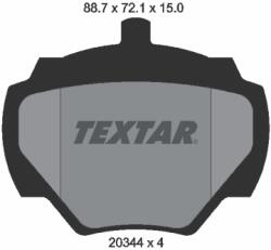 TEXTAR Set Placute Frana, Frana Disc 2034402 Land Rover Defender/Defender Pick Up