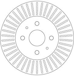 TRW Disc Frana Df6407 Daihatsu Materia/Sirion Subaru Justy Iv
