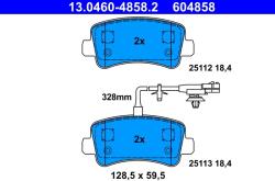 ATE Set Placute Frana, Frana Disc 13.0460-4858.2 Nissan Nv400 Opel Movano B