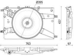 MAHLE Ventilator, Radiator Cff546000P Chevrolet Cruze Opel Astra J/Astra J Gtc/Cascada (CFF546000P)