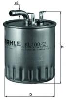 MAHLE Filtru Combustibil Kl100/2 Mercedes-Benz A-Class/Accelo/Sprinter 2-T/V-Class (KL100/2)