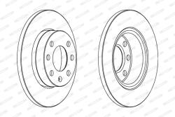 FERODO Disc Frana Ddf1129C Opel Corsa C Vauxhall Corsa Mk Ii/Corsavan Mk Iicaseta/ (DDF1129C)