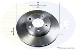 COMLINE Disc Frana Adc9087V Iveco Daily Iii/Daily Iv/Daily V/Daily Vi (ADC9087V)
