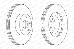 FERODO Disc Frana Ddf1630C Hyundai Creta/Sonata V/Sonata Vi/Tucson/I40 I/I40 I Cw/Ix35