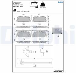DELPHI Set Placute Frana, Frana Disc Lp5030Ev Audi E-Tron/Q8 E-Tron (LP5030EV)