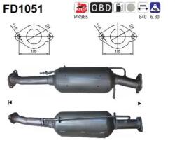 AS Filtru Funingine/Particule, Sist. De Esapament Fd1051 Ford Kuga I (FD1051)
