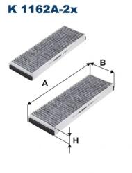 FILTRON Filtru, Aer Habitaclu K1162A-2X Audi A6 C6/R8 Lamborghini Gallardo Vw Xl1