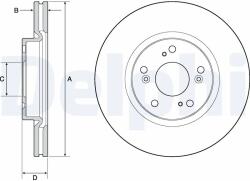DELPHI Disc Frana Bg4698C Honda Civic Ix/Civic X