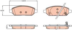 TRW Set Placute Frana, Frana Disc Gdb2135 Opel Karl Vauxhall Viva (GDB2135)