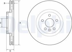 DELPHI Disc Frana Bg9183C Jaguar E-Pace Land Rover Discovery Sport/Range Rover Evoque (BG9183C)