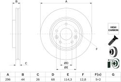 Bosch Disc Frana 0986479F71 Renault Koleos Ii (0986479F71)