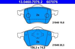 ATE Set Placute Frana, Frana Disc 13.0460-7076.2 Ford Galaxy I Seat Alhambra (13.0460-7076.2)