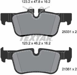 TEXTAR Set Placute Frana, Frana Disc 2533101 Bmw 1/2 Active/2 Active Tourer/2 Gran/X1/X2