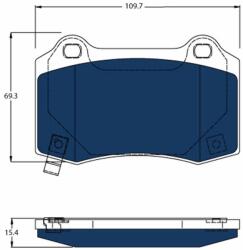 TRW Set Placute Frana, Frana Disc Gdb4171Bte Tesla Model S (GDB4171BTE)