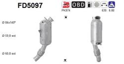 AS Filtru Funingine/Particule, Sist. De Esapament Fd5097 Bmw 3/X1