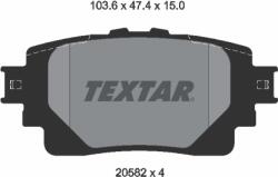 TEXTAR Set Placute Frana, Frana Disc 2058201 Lexus Lc/Lm/Nx Ii/Rx/Rz/Ux Subaru Brz (2058201)