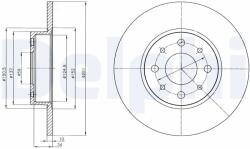 DELPHI Disc Frana Bg4312 Alfa Romeo Mito (BG4312)