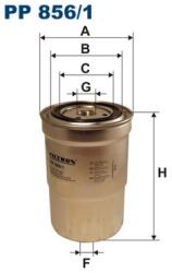 FILTRON Filtru Combustibil Pp856/1 Mitsubishi Cantervii/Pajero/Pajero Ii/Pajero Iii