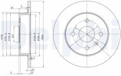 DELPHI Disc Frana Bg3403 Chevrolet Corsa/Corsa Pick-Up Opel Astra F/Astra F Classic (BG3403)
