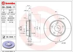 BREMBO Disc Frana 09. C648.11 Toyota Auris/Corolla/Corolla Quest