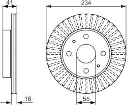 Bosch Disc Frana 0986479C18 Daihatsu Cuore Vi/Cuore Vii/Sirion/Trevis Subaru Justy Iv (0986479C18)